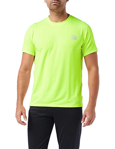 MEETWEE Sportshirt Herren, Laufshirt Kurzarm Mesh Funktionsshirt Atmungsaktiv Kurzarmshirt Sports Shirt Trainingsshirt für Männer (Grün, S) von MEETWEE