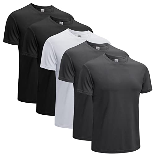 MEETWEE Sportshirt Herren, Laufshirt Kurzarm Mesh Funktionsshirt Atmungsaktiv Kurzarmshirt Sports Shirt Trainingsshirt für Männer von MEETWEE