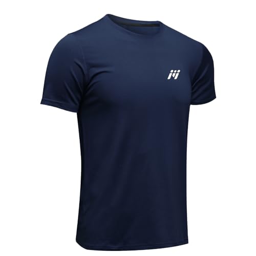 MEETWEE Sportshirt Herren, Laufshirt Kurzarm Mesh Funktionsshirt Atmungsaktiv Kurzarmshirt Sports Shirt Trainingsshirt für Männer von MEETWEE