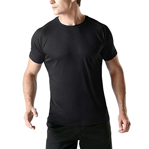 MEETWEE Sportshirt Herren, Laufshirt Kurzarm Mesh Funktionsshirt Atmungsaktiv Kurzarmshirt Sports Shirt Trainingsshirt für Männer von MEETWEE