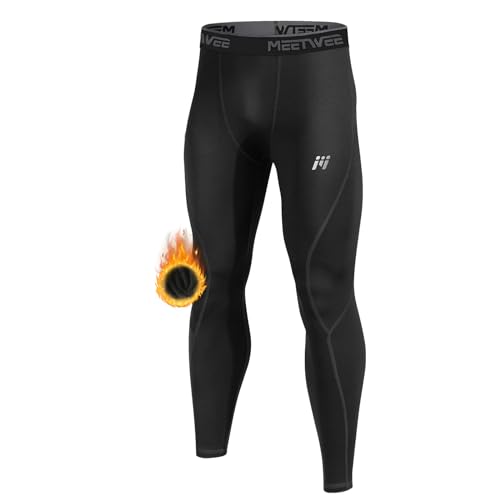 MEETWEE Thermounterhose Herren, Thermounterwäsche Lange Unterhose Winter Leggings Funktionsunterwäsche Skiunterwäsche Warme Unterwäsche Männer von MEETWEE