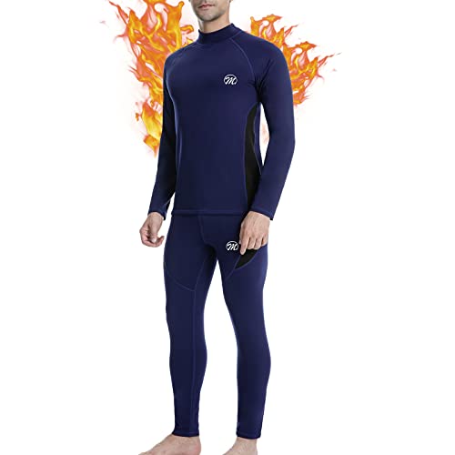 MEETWEE Herren Termo spodní prádlo pánské funkční sada Base Layer Set, Blau, M EU von MEETWEE