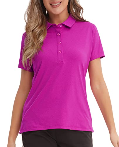 MEETYOO Damen P14 Polo Shirt, Rosa, M EU von MEETYOO