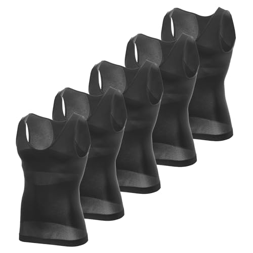 MEETYOO Herren Kompression Tank Top/Langarm Shirt Shapewear Unterhemd Männer Sport Shirt Muskelshirts Fitness Workout Schnelltrocknend Atmungsaktiv von MEETYOO