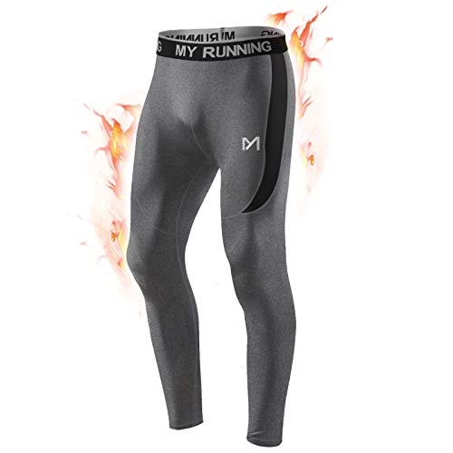 MEETYOO Kompressionshose Herren, Sport Leggings Atmungsaktiv Fitness Strumpfhosen Funktionswäsche Pants Unterhose Lang für Laufen Wandern Radfahren von MEETYOO