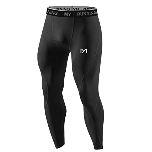 MEETYOO Kompressionshose Herren, Sport Leggings Atmungsaktiv Fitness Strumpfhosen Funktionswäsche Pants Unterhose Lang für Laufen Wandern Radfahren von MEETYOO