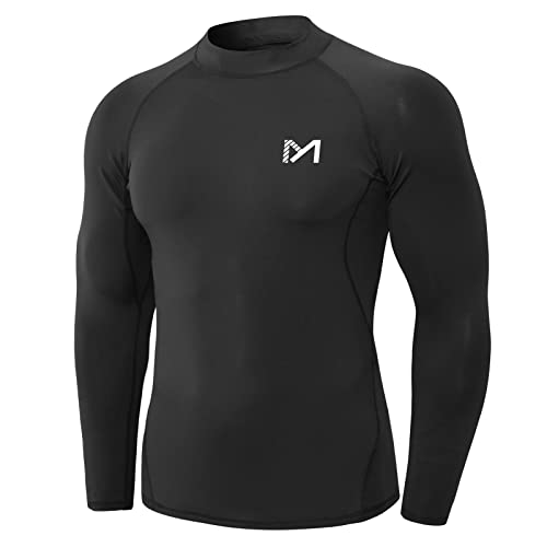 MEETYOO Kompressionsshirt Herren, Funktionsshirt Langarm Fitnessshirt Männer Atmungsaktiv Sportshirt Laufshirt für Laufen Sport Turnhalle von MEETYOO