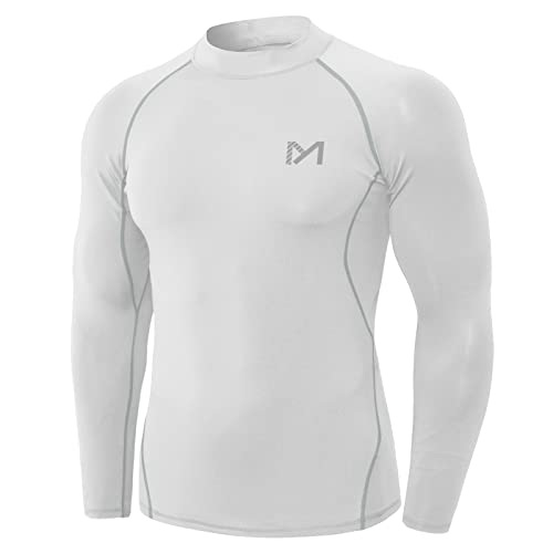 MEETYOO Kompressionsshirt Herren, Funktionsshirt Langarm Fitnessshirt Männer Atmungsaktiv Sportshirt Laufshirt für Laufen Sport Turnhalle von MEETYOO