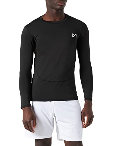 MEETYOO Kompressionsshirt Herren, Funktionsshirt Langarm Fitnessshirt Männer Sportshirt Atmungsaktiv Laufshirt für Laufen Jogging Sport Turnhalle von MEETYOO