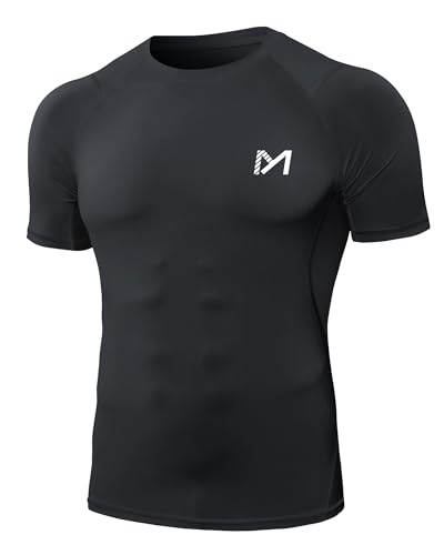 MEETYOO Kompressionsshirt Herren, Laufshirt Kurzarm Funktionsshirt Atmungsaktiv Sportshirt Männer T-Shirt für Running Jogging Fitness Gym MEETYOO Kompressionsshirt Herren, Laufshirt Kurzarm Funktionsshirt Atmungsaktiv Sportshirt Männer T-Shirt für Running Jogging Fitness Gym von MEETYOO