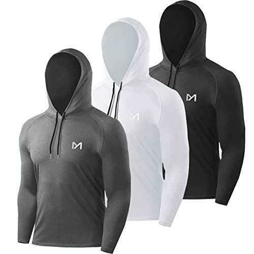 MEETYOO Men's MU16T Shirt, Schwarz + Grau + Weiß, XL von MEETYOO