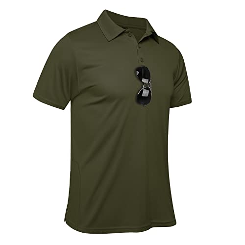 MEETYOO Herren P11 Polo Shirt, Grün, L EU von MEETYOO