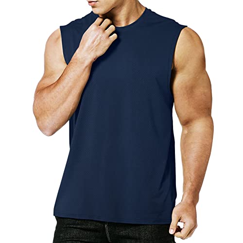 MEETYOO Tank Top Herren, Achselshirts Sport Ärmelloses Shirt Unterhemd Fitness Sleeveless Tshirt für Running Jogging Gym von MEETYOO