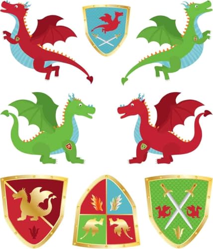 MegaCrea DIY Tätowierungen Dragons Ritter 16 Stück MegaCrea DIY Tätowierungen Dragons Ritter 16 Stück von MÉGACRÉA