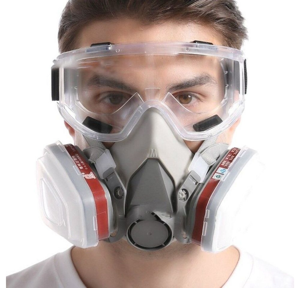 MEGAGOODS Atemschutz-Vollmaske Atemschutzmaske 7in1 mit Brille Filter Lackier- & Schleifarbeiten DE. MEGAGOODS Atemschutz-Vollmaske Atemschutzmaske 7in1 mit Brille Filter Lackier- & Schleifarbeiten DE. von MEGAGOODS