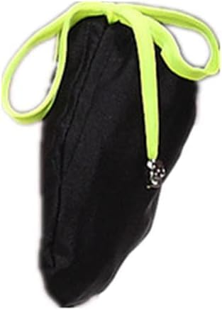 MEGAHERZ Männer C-String Penishülle Unterwäsche Männer Slip Penisärmel Tanga Reizwäsche Penisbeutel mit Kordelzug, Schwarz , One size von MEGAHERZ