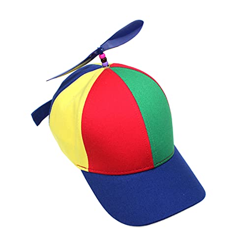 MEGAUK Eltern-Kind Mütze Hubschrauber Propeller Mütze Helikopter Basecap Lustige Baseball Cap Baseballmütze für Party Weihnachten von MEGAUK