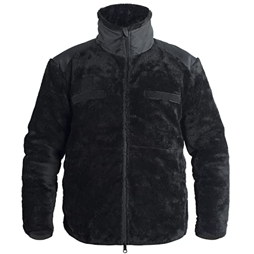 Herren Taktische Militär-Fleecejacke Mantel US Army Soldier Thermo-Outwear Outdoor Kaltes Wetter, Schwarz, L von MEGE KNIGHT