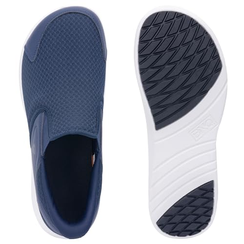MEHOTO Slip-On-Slipper für Herren, breite Zehenbox, Null-Tropf-Sohle, minimalistischer Sneaker, bequeme Fußgewölbeunterstützung, Walking-Tennis bei Plantarfasziitis, Fuß- und Fersenschmerzlinderung von MEHOTO