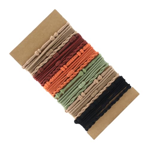 Elastische Haargummis, 20 Stück, stabile Stretch-Pferdeschwanz-Halter für Damen und Mädchen mit dünnem oder lockigem Haar von MEIBAOGE
