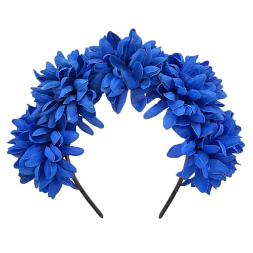 Elegante Stirnbänder mit weichem Stoff Blumen Kopfschmuck Mädchen Blume Haarbänder Haarschmuck für Hochzeit Party Cosplay von MEIBAOGE