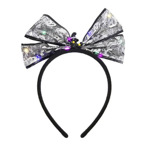 Glitzerndes Haarband in Schleifenform, für Damen, Musik, Festivals, Make-up, Stirnbänder für Karneval, Cosplay, Anime-Charaktere, Kopfschmuck von MEIBAOGE