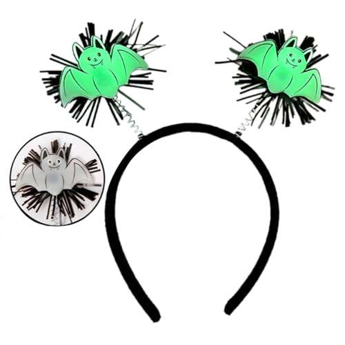 MEIBAOGE Fluoreszierendes Totenkopf-Stirnband mit Fledermaus-Motiv, für Halloween, verstellbar, bequem, Party-Dekoration für Frauen MEIBAOGE Fluoreszierendes Totenkopf-Stirnband mit Fledermaus-Motiv, für Halloween, verstellbar, bequem, Party-Dekoration für Frauen von MEIBAOGE