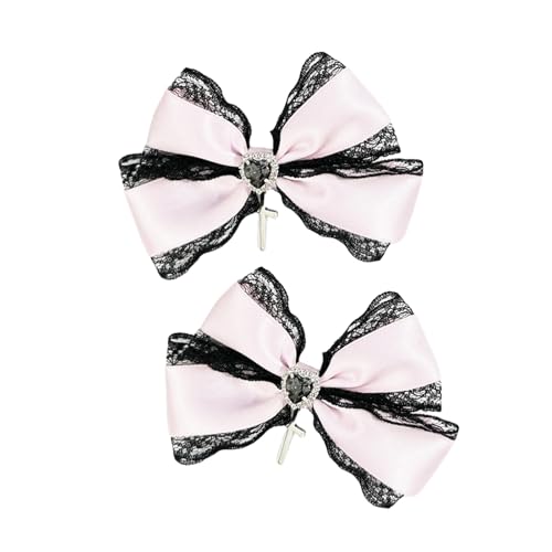 MEIBAOGE Herz Kreuze Spitze Haarspange Modische Damen Haarnadel Vielseitige Frisur Clip für Mädchen und Frauen von MEIBAOGE