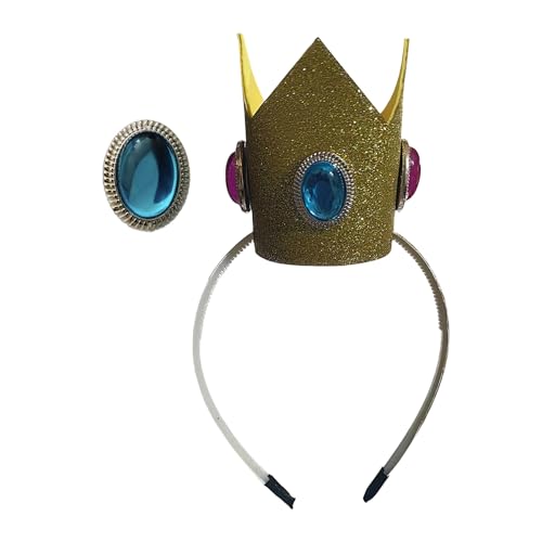 MEIBAOGE Kronen Stirnbänder Verstellbare Kopfbedeckung Haltbarkeit Haarreifen Bequemes Haarband für Partys und Hochzeiten von MEIBAOGE