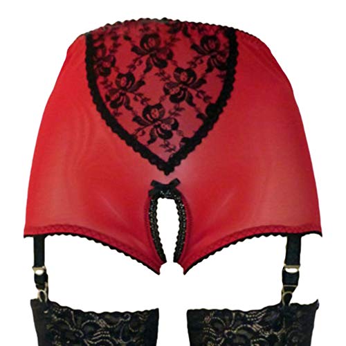 MEIHAOWEI Damen Strapsgürtel mit 6 Strap Strapsgürtel Lace Front Open für Strümpfe Dessous von MEIHAOWEI