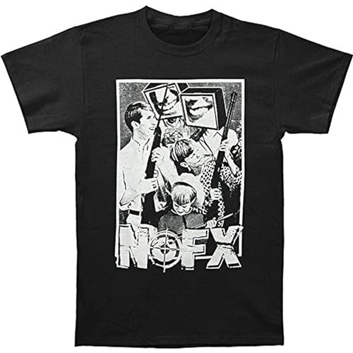 MEIHUANG Authentic NOFX Band Guns Kids Holding Shotguns Bullseye Logo Mens T ShirtNew Size L von MEIHUANG