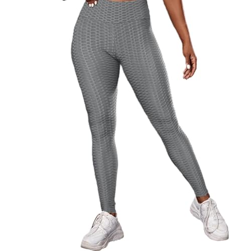 Boombooty Classic Grau Sport Leggings Damen High Waist - Modische Scrunch Gym Leggings für EIN formendes Push-Up, atmungsaktiv für Yoga, Anti-Cellulite Boombooty Classic Grau Sport Leggings Damen High Waist - Modische Scrunch Gym Leggings für EIN formendes Push-Up, atmungsaktiv für Yoga, Anti-Cellulite von MEIION