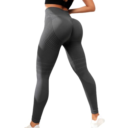 Damen 3D Anti-Cellulite Leggings Damen – High Waist Kompressionshose mit Push-Up–Effekt, formt Beine & Po, reduziert Cellulite & steigert Kalorienverbrauch – Yoga, Fitness, Laufen von MEIION