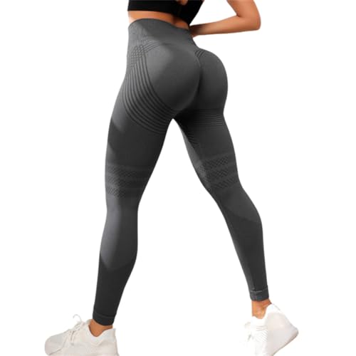 Doletics Define Body Anti Cellulite Leggings Nahtlose Damen Fitness Leggings mit hoher Taille, Push Up Design, Kompressions Sporthose für Yoga Training von MEIION