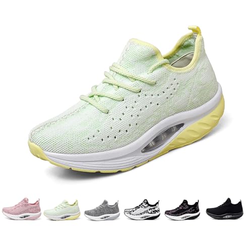 FERSENHELD SoftWalk | Damen-Sneaker mit orthopädischer Abrollsohle Plateau Sportschuhe – Bequeme Laufschuhe mit Anti-Rutsch Sohle und Wippschuhe Design von MEIION