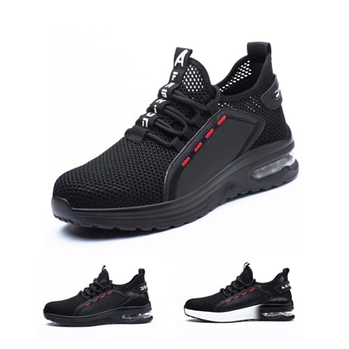 Fanmalls S3 ultraleichte atmungsaktive Mode Schutzschuhe Sicherheitsschuhe für Herren und Damen, Arbeitsschuhe mit Stahlkappe, Geruchshemmend, rutschfest, Ideale BAU- und Industriearbeit Fanmalls S3 ultraleichte atmungsaktive Mode Schutzschuhe Sicherheitsschuhe für Herren und Damen, Arbeitsschuhe mit Stahlkappe, Geruchshemmend, rutschfest, Ideale BAU- und Industriearbeit von MEIION