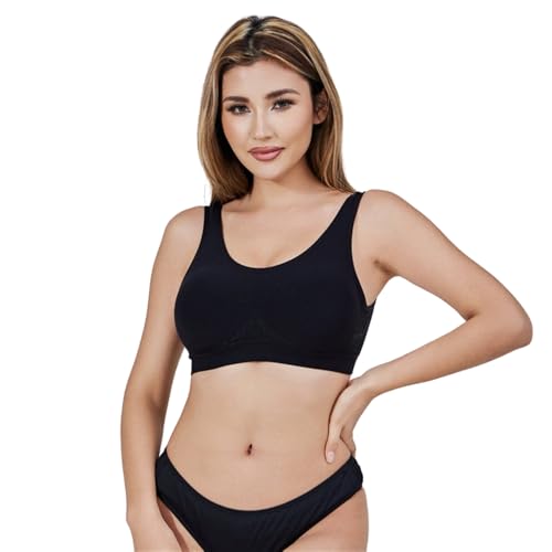 MEIION Comfit Alice Premium BH Nahtloser BH mit V-Ausschnitt ohne Stahlring für Damen - Atmungsaktiver und Ultra-bequemer Schlaf-BH in klassischem Stil MEIION Comfit Alice Premium BH Nahtloser BH mit V-Ausschnitt ohne Stahlring für Damen - Atmungsaktiver und Ultra-bequemer Schlaf-BH in klassischem Stil von MEIION