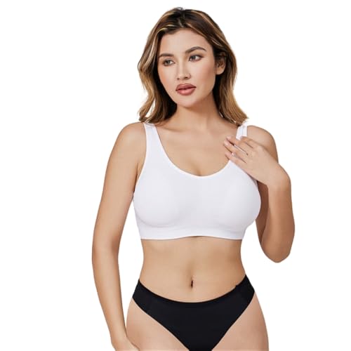 MEIION Comfit Alice Premium BH Nahtloser BH mit V-Ausschnitt ohne Stahlring für Damen - Atmungsaktiver und Ultra-bequemer Schlaf-BH in klassischem Stil von MEIION