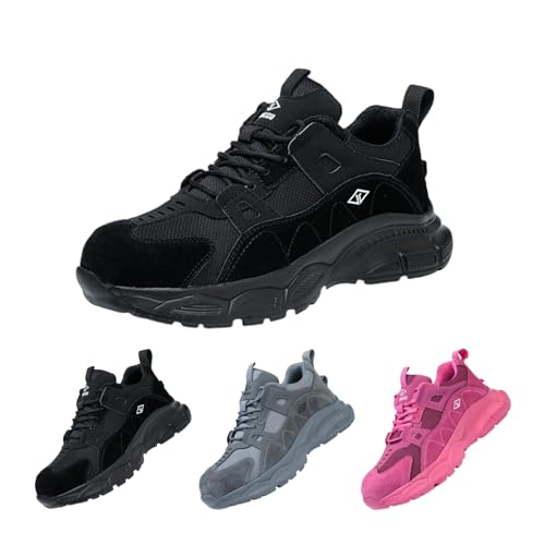MEIION Meine Arbeitsschuhe Lima SicherheitsschuheLeichte Sicherheitsschuhe Herren Damen – Sportliche Arbeitsschuhe mit Drehknopf, Anti-Smash & Anti-Punktur, Unisex Arbeitsschuhe von MEIION