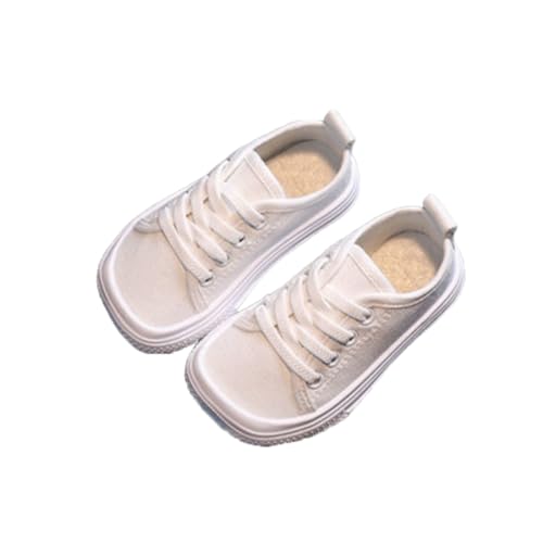 Mini Füßlis - Kinderbarfußschuhe Orthopädische mit Flexibler Sohle und Breiter Toebox Flache Canvas-Schuhe für Jungen und Mädchen rutschfest und atmungsaktiv von MEIION