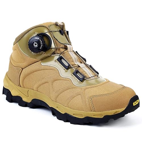 MEIION ORTHOBOOTS Elba - orthopädische Outdoor- & Wanderschuhe mit innovativem Drehverschluss & hohem Schaft Men's Waterproof Mid Trekking Lightweight Flat Hiking Trail Boots von MEIION