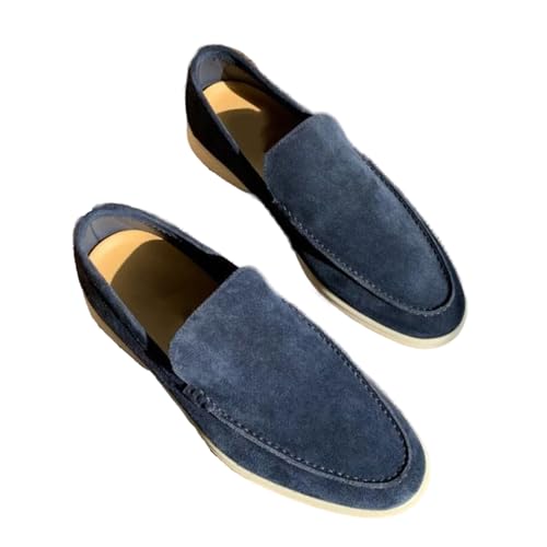 Orthofrei Loafers aus Wildleder Herren Klassische Wildleder Loafers Bequeme Mokassins von MEIION