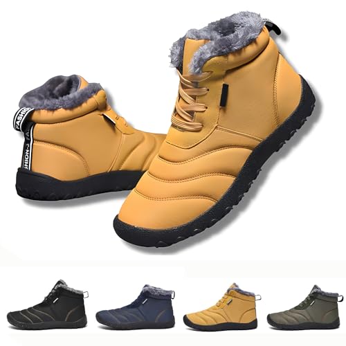 MEIION Outdoor Winter pro 2.0 wasserfeste barfuBschuhe,Wasserdicht Barfuss Schuhe,Warm Winterschuhe gefüttert Barefoot für Damen Herren Unisex von MEIION