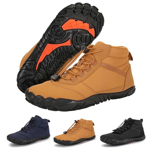 MEIION Outdoor Winter pro 2.0 wasserfeste barfuBschuhe Damen Herren Unisex,Warm Winterschuhe gefüttert Barefoot,Wasserdicht Barfuss Schuhe von MEIION