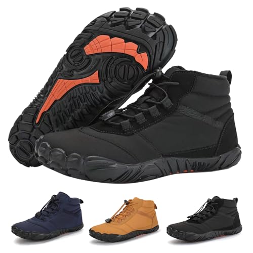 MEIION Outdoor Winter pro 2.0 wasserfeste barfuBschuhe Damen Herren Unisex,Warm Winterschuhe gefüttert Barefoot,Wasserdicht Barfuss Schuhe von MEIION