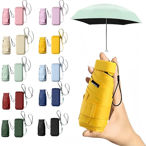 Serenosole RainMate Mini-Schirm | Mühelos mitzunehmen und deshalb immer trocken | Regenschirm UV-Schutz, kompakt und leicht, kleiner Taschenschirm mit Hülle für Damen und Mädchen von MEIION