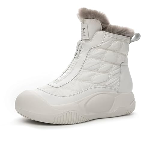 MEIION Swisszauber - Schneestiefel wasserdicht Winterstiefel Damen Wasserdicht und Spritzwassergeschützt mit Kunstpelz-Futter, Rutschfeste Sohle für Draußen Trekking und Wandern von MEIION