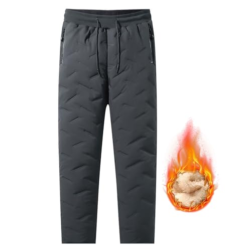 MEIION Thermohose - schützt vor Regen und Kälte Dicke Warme Gefütterte Winterhose Herren Dreilagige Warme Winterhose für Herren Plus Size Outdoor-Sport, Radfahren, Wandern von MEIION