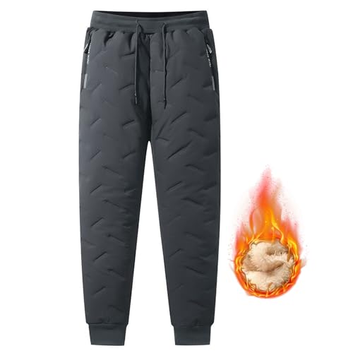 MEIION Thermohose - schützt vor Regen und Kälte Dicke Warme Gefütterte Winterhose Herren Dreilagige Warme Winterhose für Herren Plus Size Outdoor-Sport, Radfahren, Wandern von MEIION