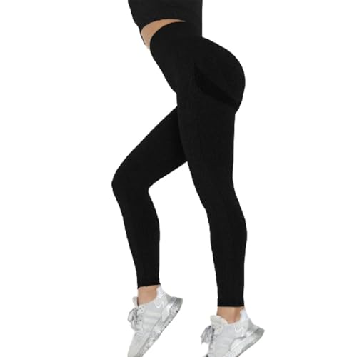 MEIION Tryfitshape FitShape Seamless Leggings Hoch taillierte Yogahosen für Frauen, Scrunch-Butt Leggings mit Bauchkontrolle, undurchsichtig, ideal für Sport und Fitness von MEIION